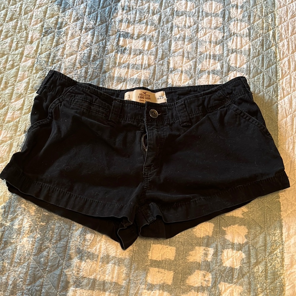 Black jean shorts size 1